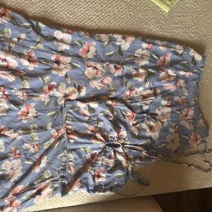 Abercrombie & Fitch Floral Midi Dress - Blue and Pink